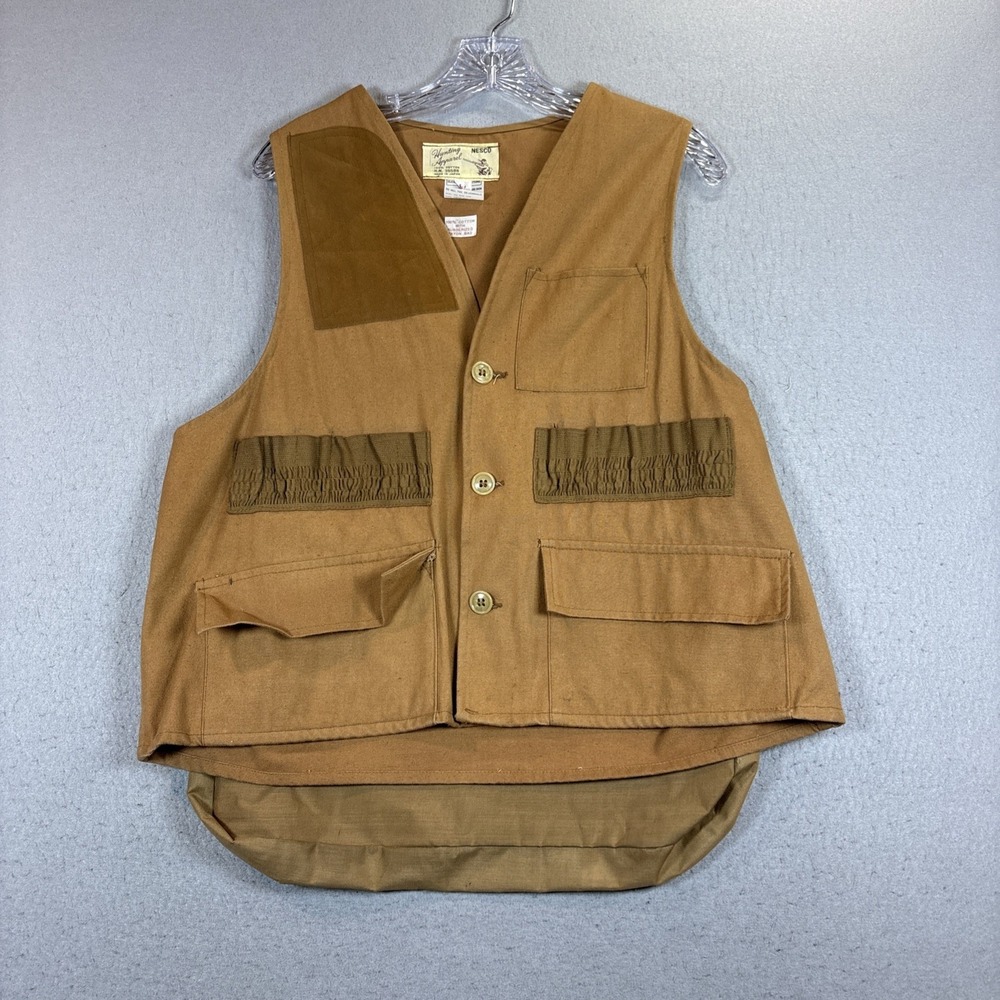 Vintage Nesco Hunting‎ Vest Japan Canvas Cotton Game Pouch Bird Hunting L